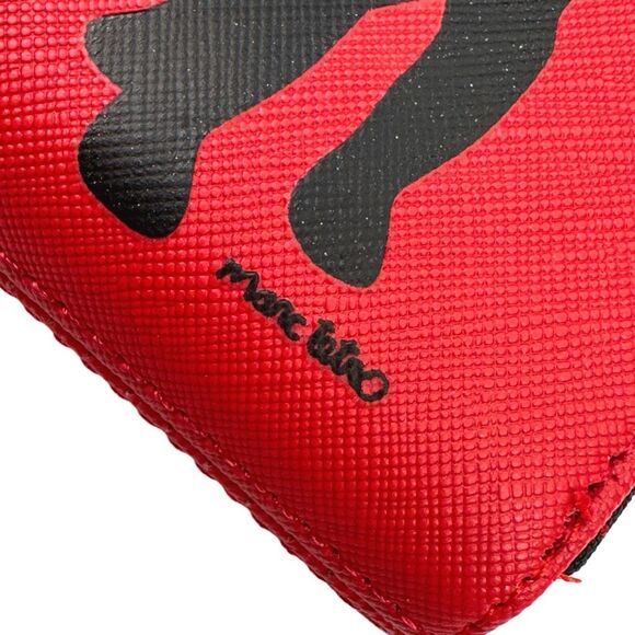 Marc Tetro French Bulldog Saffiano Leather Zip Around Wristlet - 4.75” x 3.75” - Picture 4 of 6